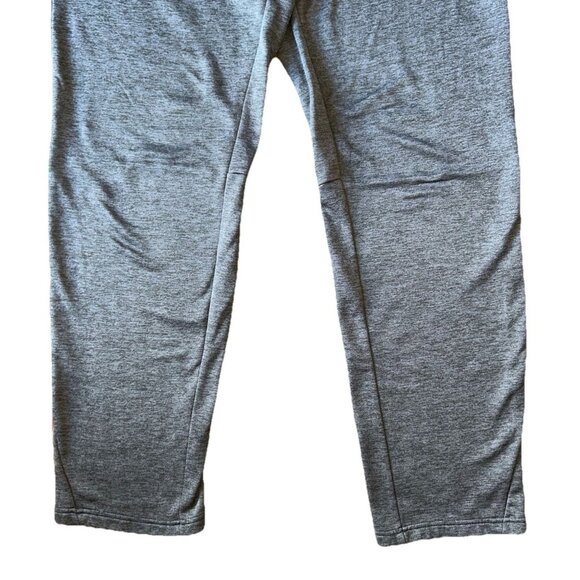 NIKE DRI-FIT Sweatpants Men's Size Medium Gray Fleece Taper Pocket Drawstring - Picture 3 of 6